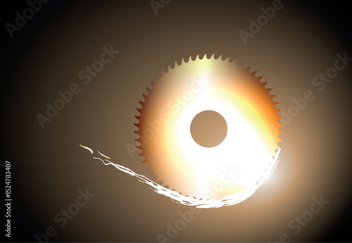 saw blade sparks