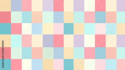 A grid pattern of pastel-colored squares.