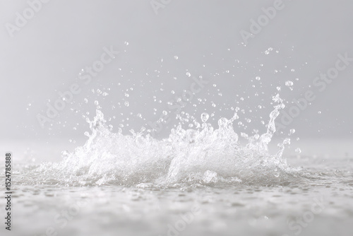 Wallpaper Mural closeup of water splashes in motion captured in high detail against clean monochromatic background Torontodigital.ca