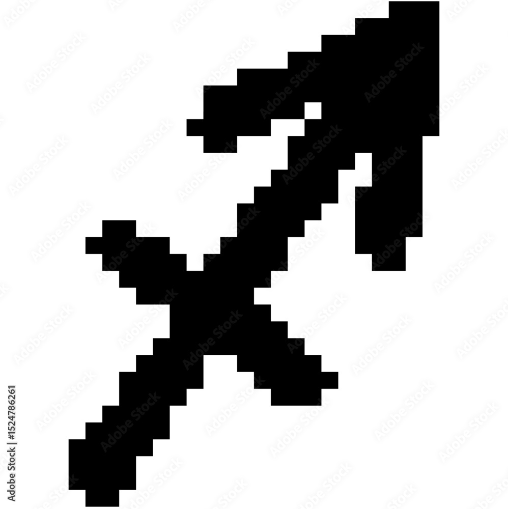 Pixel Sagittarius horoscope icon vector for archer zodiac, fire sign, and retro astrological motif. Ideal for cosmic visuals, horoscope games, and star charts. Pixel Sagittarius horoscope icon vector for archer zodiac, fire sign, and retro astrological motif. Ideal for cosmic visuals, horoscope games, and star charts.