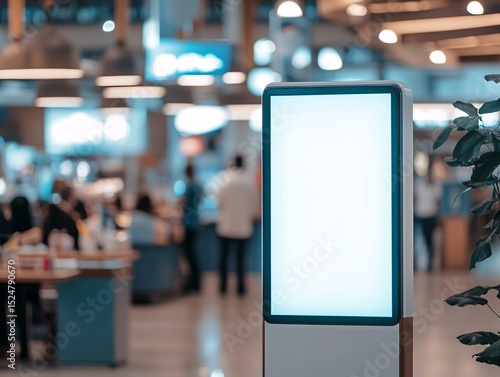 Wallpaper Mural Digital signage display in a modern business environment clean white screen indoor viewpoint innovative concept Torontodigital.ca