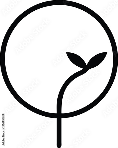 Abstract bird vector illustration, a symbolic design of a happy animal icon