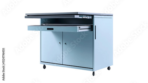 Space-Saving Filing Cabinet Desk