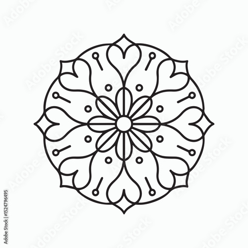 Mandala Balance Symbol