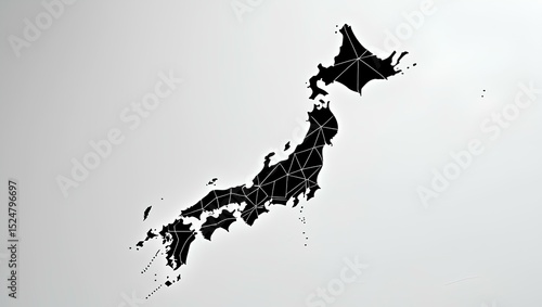 Obraz w ramie Japan 4K Map 