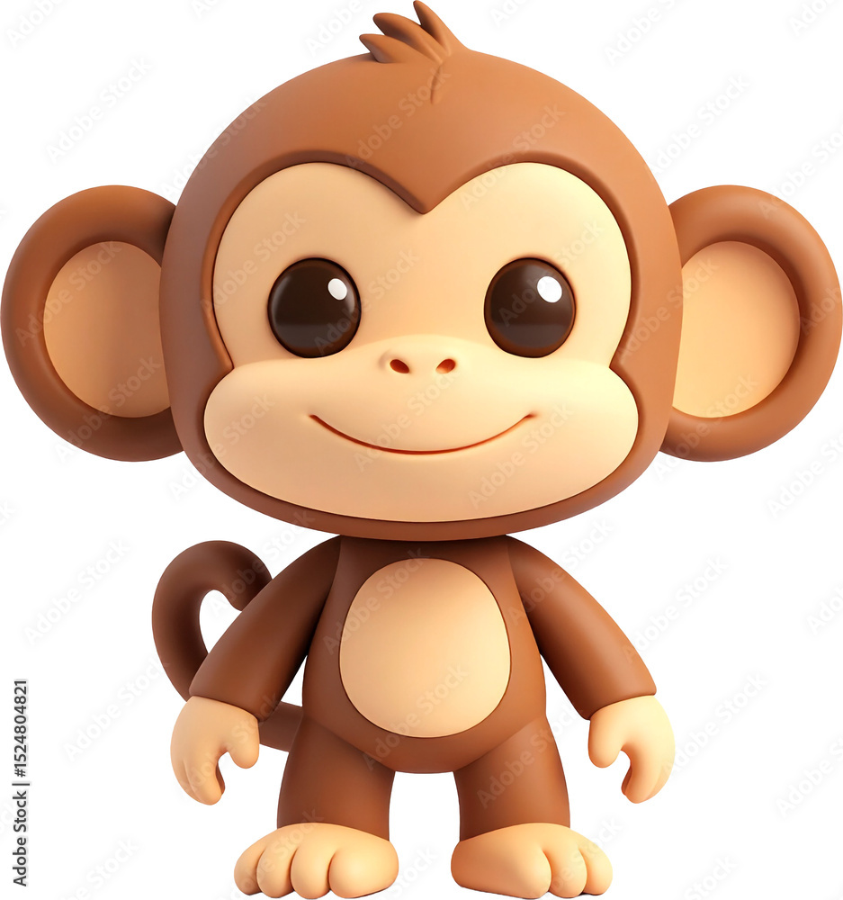 Obraz premium 3D 원숭이 캐릭터