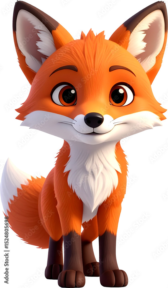 Obraz premium 3D 여우 캐릭터