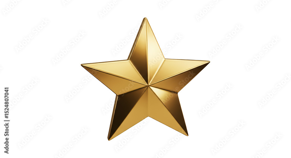 Fototapeta premium Golden star award symbol image