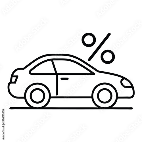 Car Loan vector, car icon vector