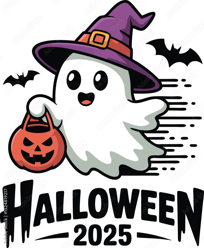 Obraz premium Spooky Halloween Ghost