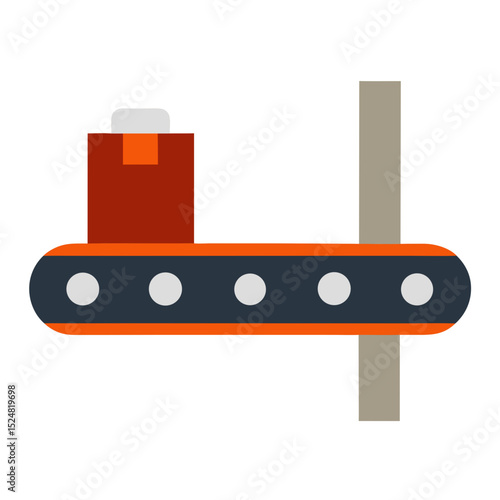 Simple illustration of a conveyor belt system