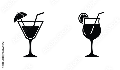 White background wine glass vector 