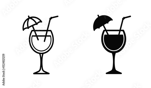 White background wine glass vector 