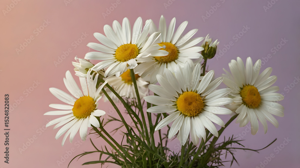 Fototapeta premium daisies on a white background