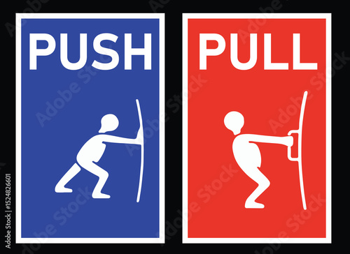 Push or Pull  Essential Door Signage Illustrations for Accessibility