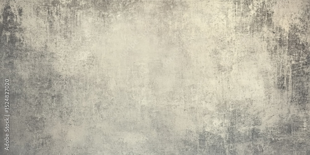 Fototapeta premium flat, vintage grunge background with soft faded grey tones, distressed edges, and subtle rough texture, resembling aged paper or old wall paint