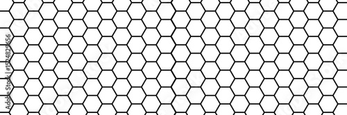 Honeycomb pattern with hexagon mesh. Texture bee comb grid. Flat vector illustration isolated on white background.