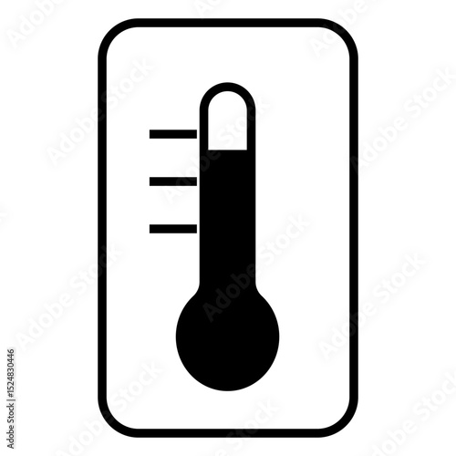 温度を示す温度計アイコンのイラスト