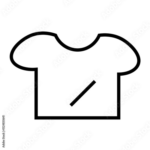 無地Tシャツのシンプルなアイコン