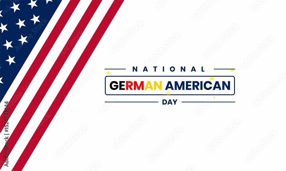 National German american day. Template for background, banner, card, poster with text inscription. National German american day. Template for background, banner, card, poster with text inscription.