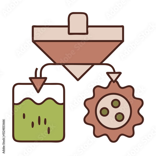 Mineral Mining and Filter Graphic