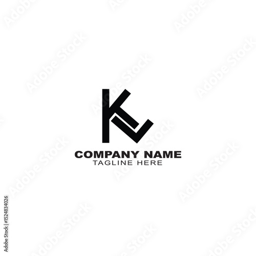 KL initial logo vector inspiration