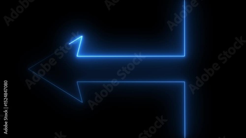Wallpaper Mural neon arrow icon 4K abstract symbol technology loading icon sign, electric arrow icon. arrow for direction in way Torontodigital.ca