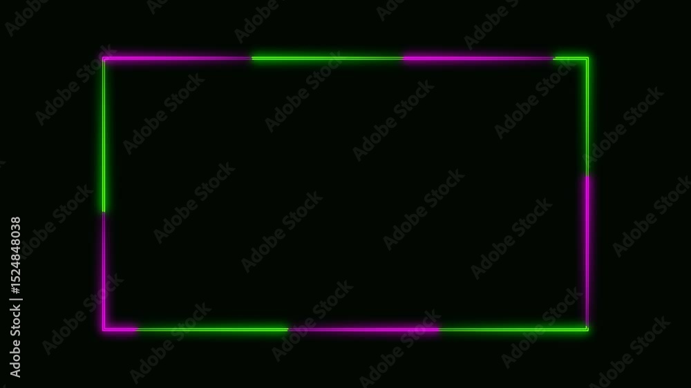 Neon Facecam overlay. Seamless loop. Animated facecam or webcam. Neon lights rotate and spread colorful light. Drag and drop use. Red and White on black background. 4k Neon Facecam overlay. Seamless loop. Animated facecam or webcam. Neon lights rotate and spread colorful light. Drag and drop use. Red and White on black background. 4k