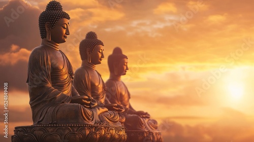 Threefold Refuge Recitation - Buddhists reaffirm their devotion to the Buddha, Dharma (teachings), and Sangha (monastic community).