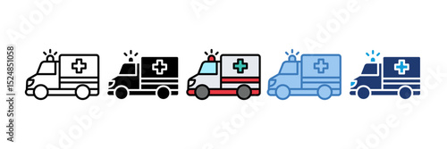 Ambulance Icon Element For Design