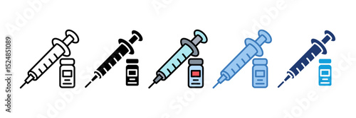Syringe Icon Element For Design