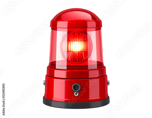 Wallpaper Mural Red Warning Siren Light on White Background PNG Torontodigital.ca