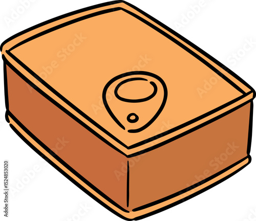 Illustration of dog food can
