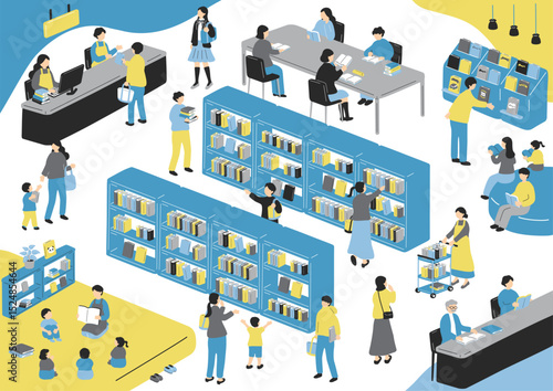 図書館の風景