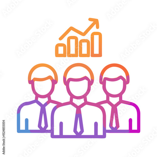 Sales team icon set. Sales department, salesperson, prospect, conversion, sales report, marketing, funnel, lead generation, sales pitch and Solid, line vector icons collection