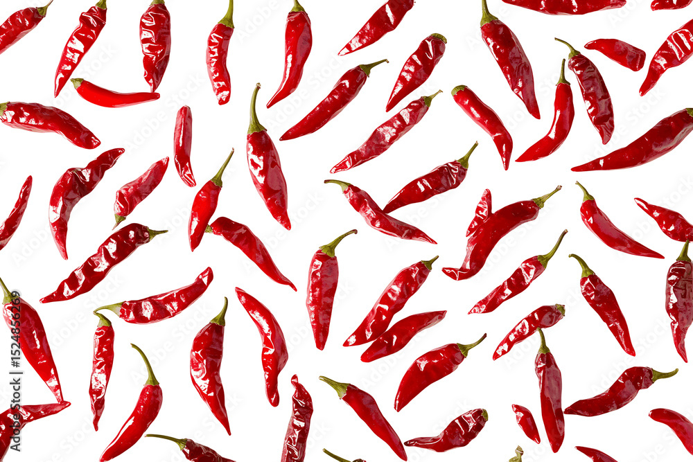 Harvesting Red Chili Peppers, Food Photography, Studio Setting, on PNG Transparency Background Harvesting Red Chili Peppers, Food Photography, Studio Setting, on PNG Transparency Background