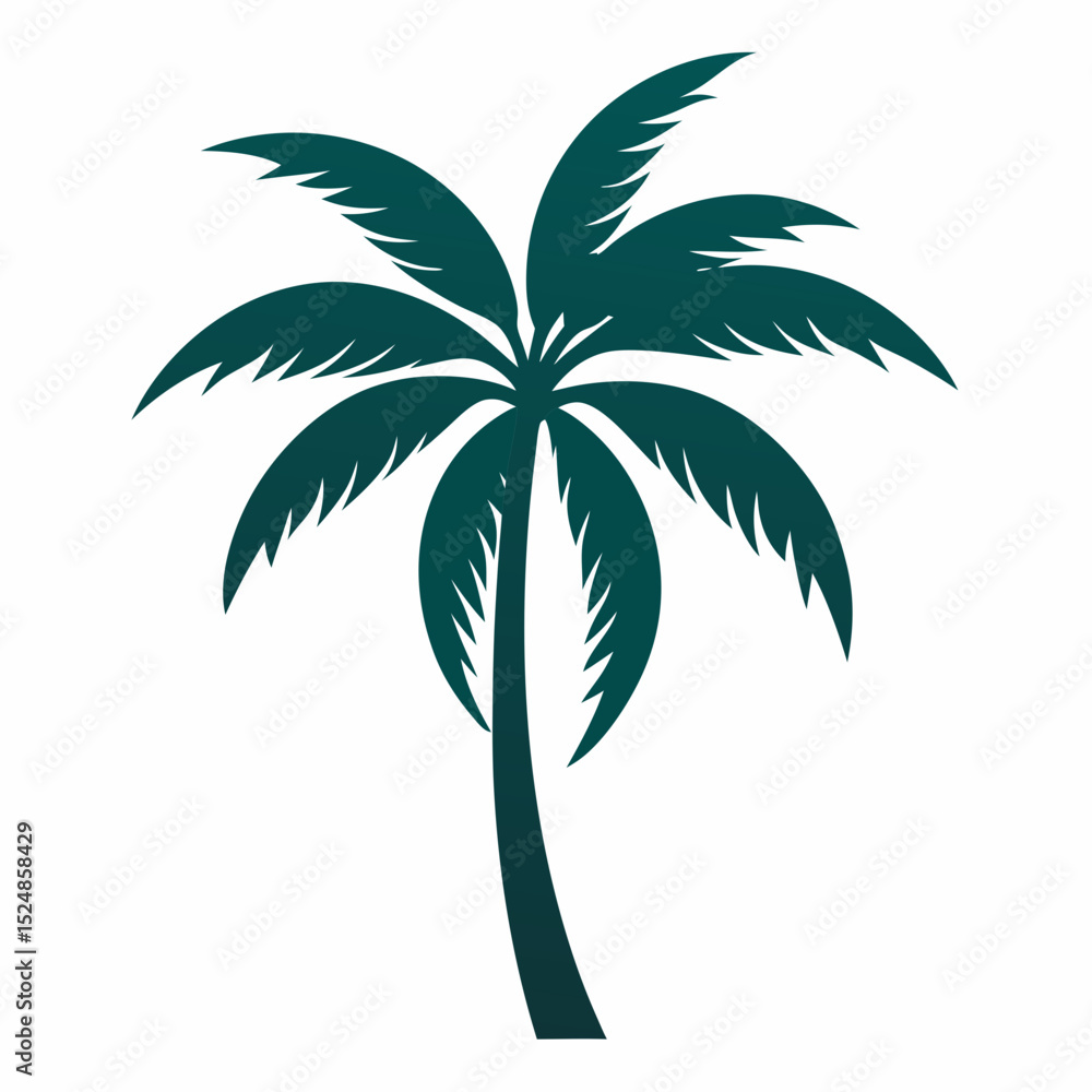 Obraz premium palm tree vector illustration