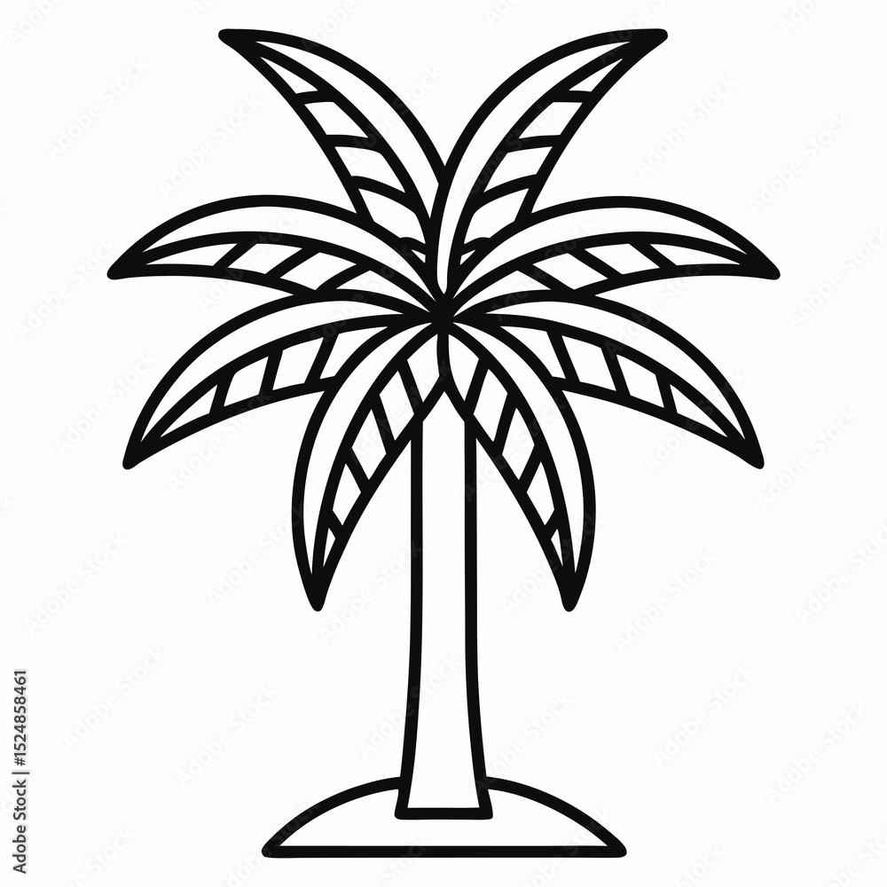 Obraz premium palm tree silhouette