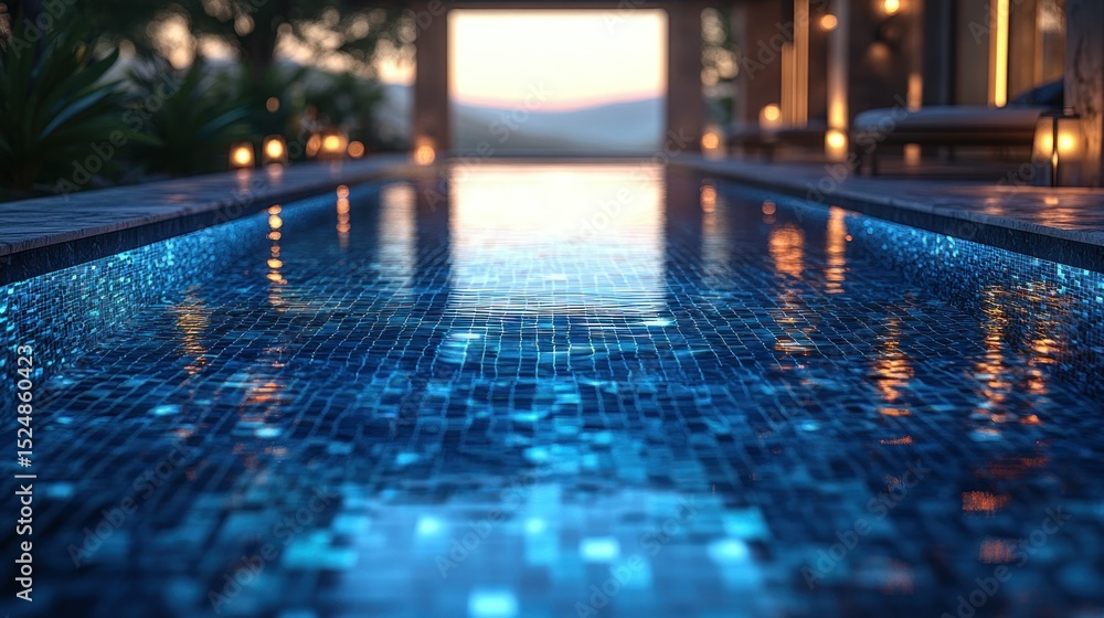 Obraz premium Modern swimming pool interior design