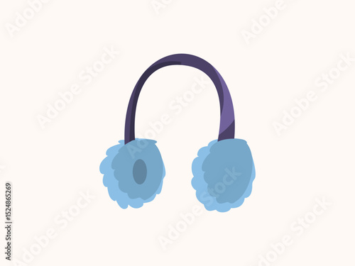 Winter ear muff icon vector illustration