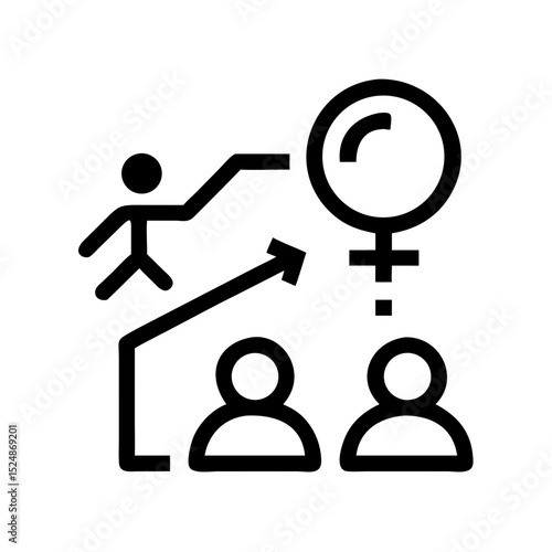 Business strategy & Customer Segmentation icons  Sales department, salesperson, prospect, conversion, sales report, marketing, sale funnel, lead generation, sales pitch and Solid, line vector icons 