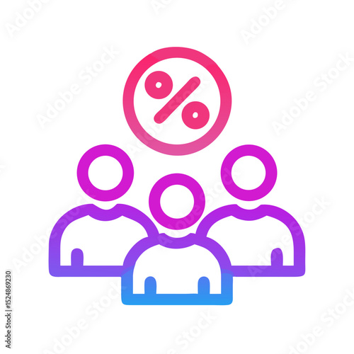 Business strategy & Customer Segmentation icons  Sales department, salesperson, prospect, conversion, sales report, marketing, sale funnel, lead generation, sales pitch and Solid, line vector icons 