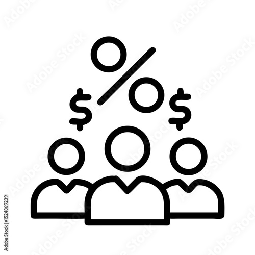 Business strategy & Customer Segmentation icons  Sales department, salesperson, prospect, conversion, sales report, marketing, sale funnel, lead generation, sales pitch and Solid, line vector icons 