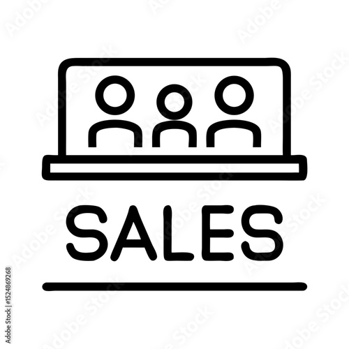 Business strategy & Customer Segmentation icons  Sales department, salesperson, prospect, conversion, sales report, marketing, sale funnel, lead generation, sales pitch and Solid, line vector icons 