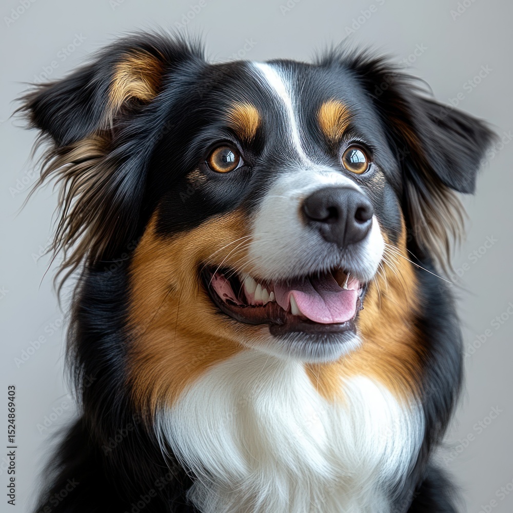 Fototapeta premium Portrait of a friendly dog