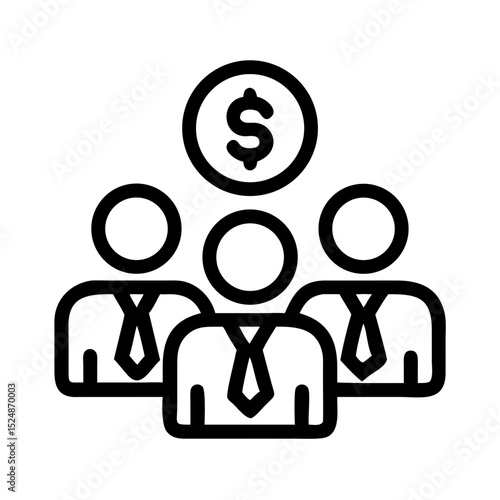 Business strategy & Customer Segmentation icons  Sales department, salesperson, prospect, conversion, sales report, marketing, sale funnel, lead generation, sales pitch and Solid, line vector icons 