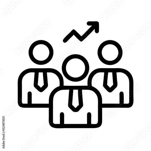Business strategy & Customer Segmentation icons  Sales department, salesperson, prospect, conversion, sales report, marketing, sale funnel, lead generation, sales pitch and Solid, line vector icons 