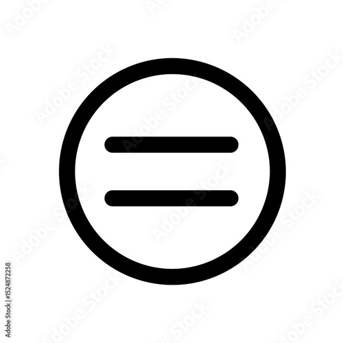 equal to line icon