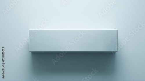 Wallpaper Mural Minimalist rectangular object on white surface with soft diffused lighting, abstract technology concept, clean geometric composition, simple modern design. Torontodigital.ca