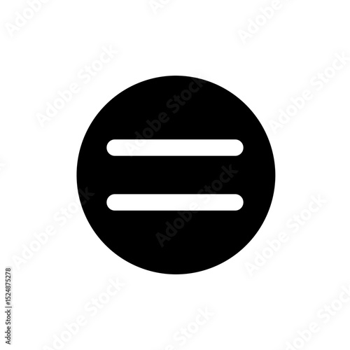 equal to glyph icon